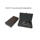 Wooden 5piece Wine Set